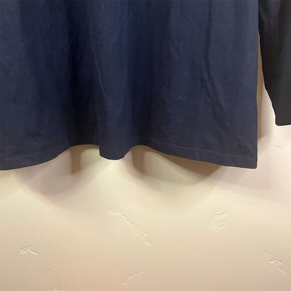 Lane Bryant Women's Plus Size 22 Black Long Sleeve Tee - Picture 4 of 7